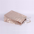 Glitter custom design bolsas de papel de compras dobráveis